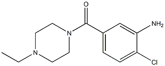 2-chloro-5-[(4-ethylpiperazin-1-yl)carbonyl]aniline Structure