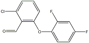 2-chloro-6-(2,4-difluorophenoxy)benzaldehyde 구조식 이미지