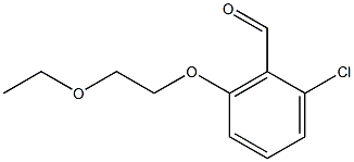 2-chloro-6-(2-ethoxyethoxy)benzaldehyde 구조식 이미지