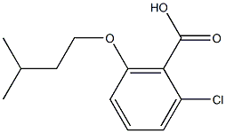 2-chloro-6-(3-methylbutoxy)benzoic acid Structure