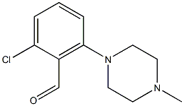 2-chloro-6-(4-methylpiperazin-1-yl)benzaldehyde Structure