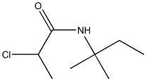2-chloro-N-(1,1-dimethylpropyl)propanamide Structure