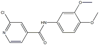 2-chloro-N-(3,4-dimethoxyphenyl)pyridine-4-carboxamide Structure