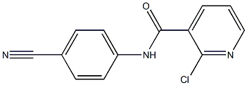 2-chloro-N-(4-cyanophenyl)pyridine-3-carboxamide 구조식 이미지