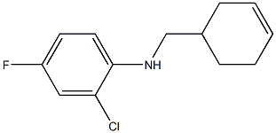 2-chloro-N-(cyclohex-3-en-1-ylmethyl)-4-fluoroaniline Structure