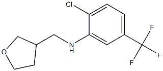 2-chloro-N-(oxolan-3-ylmethyl)-5-(trifluoromethyl)aniline Structure