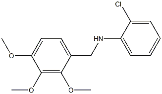 2-chloro-N-[(2,3,4-trimethoxyphenyl)methyl]aniline Structure