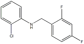 2-chloro-N-[(2,4-difluorophenyl)methyl]aniline Structure