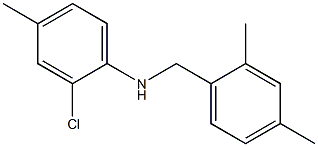 2-chloro-N-[(2,4-dimethylphenyl)methyl]-4-methylaniline Structure