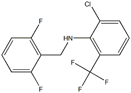 2-chloro-N-[(2,6-difluorophenyl)methyl]-6-(trifluoromethyl)aniline Structure