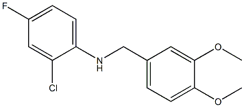 2-chloro-N-[(3,4-dimethoxyphenyl)methyl]-4-fluoroaniline Structure