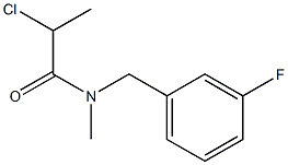 2-chloro-N-[(3-fluorophenyl)methyl]-N-methylpropanamide Structure