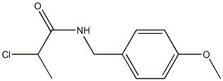 2-chloro-N-[(4-methoxyphenyl)methyl]propanamide 구조식 이미지