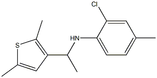 2-chloro-N-[1-(2,5-dimethylthiophen-3-yl)ethyl]-4-methylaniline 구조식 이미지