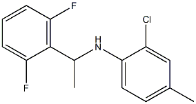 2-chloro-N-[1-(2,6-difluorophenyl)ethyl]-4-methylaniline Structure