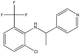 2-chloro-N-[1-(pyridin-4-yl)ethyl]-6-(trifluoromethyl)aniline 구조식 이미지