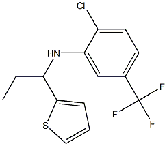 2-chloro-N-[1-(thiophen-2-yl)propyl]-5-(trifluoromethyl)aniline 구조식 이미지