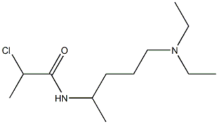 2-chloro-N-[5-(diethylamino)pentan-2-yl]propanamide 구조식 이미지