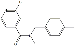 2-chloro-N-methyl-N-[(4-methylphenyl)methyl]pyridine-4-carboxamide Structure