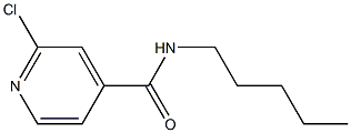 2-chloro-N-pentylpyridine-4-carboxamide 구조식 이미지