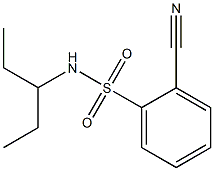 2-cyano-N-(1-ethylpropyl)benzenesulfonamide Structure
