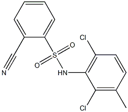 2-cyano-N-(2,6-dichloro-3-methylphenyl)benzene-1-sulfonamide Structure