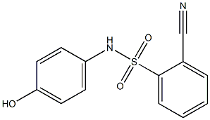 2-cyano-N-(4-hydroxyphenyl)benzene-1-sulfonamide Structure