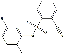 2-cyano-N-(5-fluoro-2-methylphenyl)benzenesulfonamide Structure