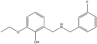 2-ethoxy-6-({[(3-fluorophenyl)methyl]amino}methyl)phenol Structure