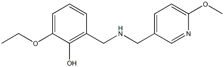 2-ethoxy-6-({[(6-methoxypyridin-3-yl)methyl]amino}methyl)phenol 구조식 이미지