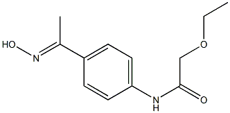 2-ethoxy-N-{4-[1-(hydroxyimino)ethyl]phenyl}acetamide Structure