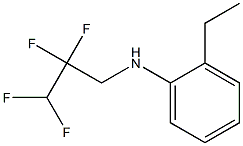 2-ethyl-N-(2,2,3,3-tetrafluoropropyl)aniline Structure