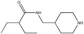 2-ethyl-N-(piperidin-4-ylmethyl)butanamide Structure