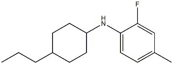 2-fluoro-4-methyl-N-(4-propylcyclohexyl)aniline Structure