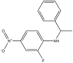 2-fluoro-4-nitro-N-(1-phenylethyl)aniline 구조식 이미지