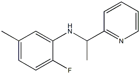 2-fluoro-5-methyl-N-[1-(pyridin-2-yl)ethyl]aniline 구조식 이미지