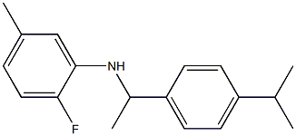 2-fluoro-5-methyl-N-{1-[4-(propan-2-yl)phenyl]ethyl}aniline 구조식 이미지
