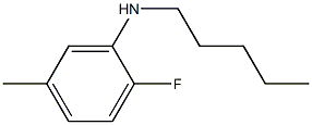 2-fluoro-5-methyl-N-pentylaniline Structure