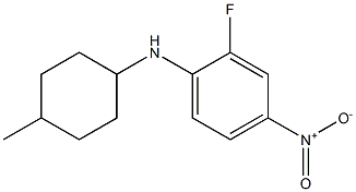 2-fluoro-N-(4-methylcyclohexyl)-4-nitroaniline 구조식 이미지