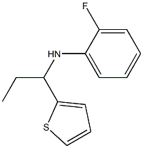 2-fluoro-N-[1-(thiophen-2-yl)propyl]aniline Structure