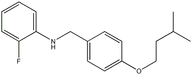 2-fluoro-N-{[4-(3-methylbutoxy)phenyl]methyl}aniline 구조식 이미지