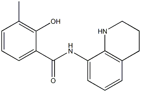 2-hydroxy-3-methyl-N-(1,2,3,4-tetrahydroquinolin-8-yl)benzamide Structure