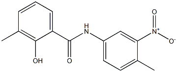 2-hydroxy-3-methyl-N-(4-methyl-3-nitrophenyl)benzamide 구조식 이미지
