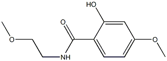 2-hydroxy-4-methoxy-N-(2-methoxyethyl)benzamide Structure