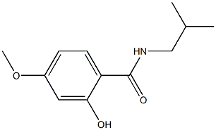 2-hydroxy-4-methoxy-N-(2-methylpropyl)benzamide 구조식 이미지