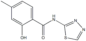 2-hydroxy-4-methyl-N-(1,3,4-thiadiazol-2-yl)benzamide Structure