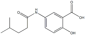 2-hydroxy-5-(4-methylpentanamido)benzoic acid Structure