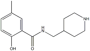 2-hydroxy-5-methyl-N-(piperidin-4-ylmethyl)benzamide Structure