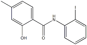 2-hydroxy-N-(2-iodophenyl)-4-methylbenzamide Structure