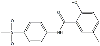 2-hydroxy-N-(4-methanesulfonylphenyl)-5-methylbenzamide Structure